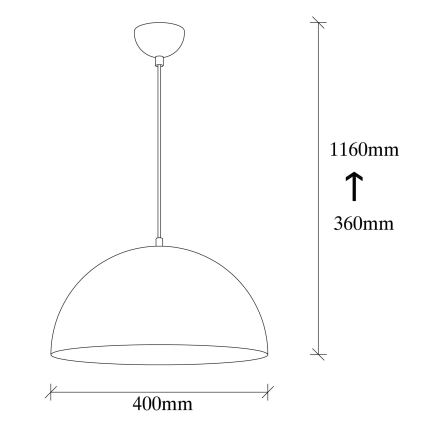 Chandelier on a string SIVANI 1xE27/40W/230V