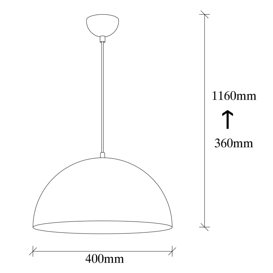 Chandelier on a string SIVANI 1xE27/40W/230V