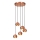 Chandelier on a string SIVANI 5xE27/40W/230V copper
