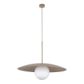 Chandelier on a string SLATE 1xE27/15W/230V d. 65 cm beige