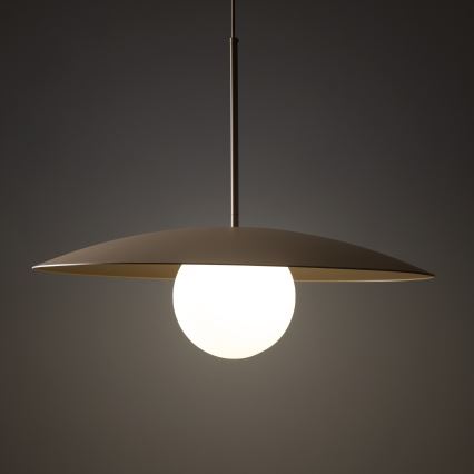 Chandelier on a string SLATE 1xE27/15W/230V d. 65 cm beige