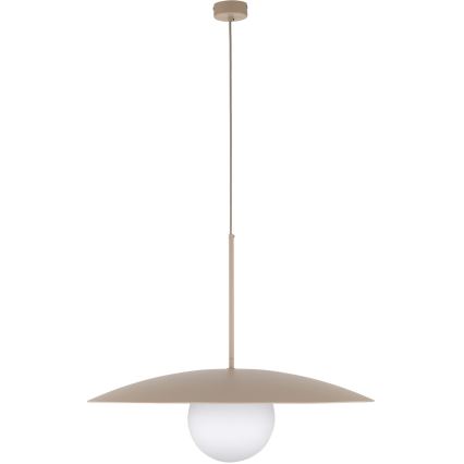 Chandelier on a string SLATE 1xE27/15W/230V d. 65 cm beige