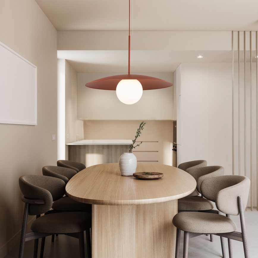 Chandelier on a string SLATE 1xE27/15W/230V d. 65 cm brick