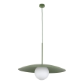 Chandelier on a string SLATE 1xE27/15W/230V d. 65 cm green