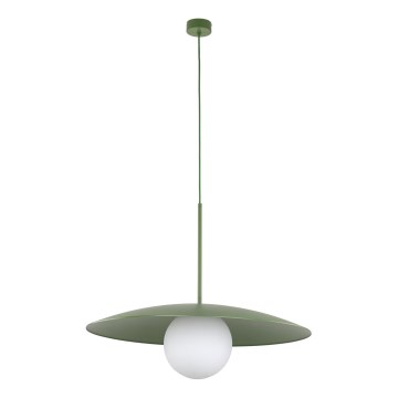 Chandelier on a string SLATE 1xE27/15W/230V d. 65 cm green