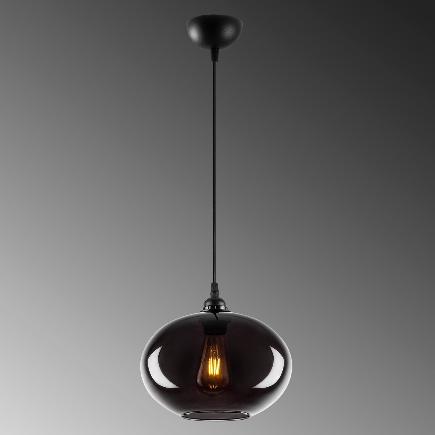 Chandelier on a string SMOKED 1xE27/40W/230V