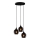 Chandelier on a string SMOKED 3xE27/40W/230V
