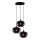 Chandelier on a string SMOKED 3xE27/40W/230V