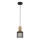 Chandelier on a string SOBRESA 1xE27/60W/230V black/wood