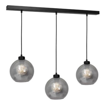 Chandelier on a string SOFIA 3xE27/60W/230V black