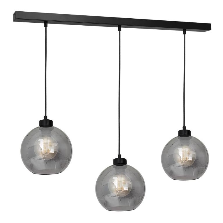 Chandelier on a string SOFIA 3xE27/60W/230V black