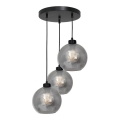 Chandelier on a string SOFIA 3xE27/60W/230V black