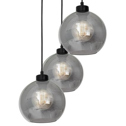Chandelier on a string SOFIA 3xE27/60W/230V black