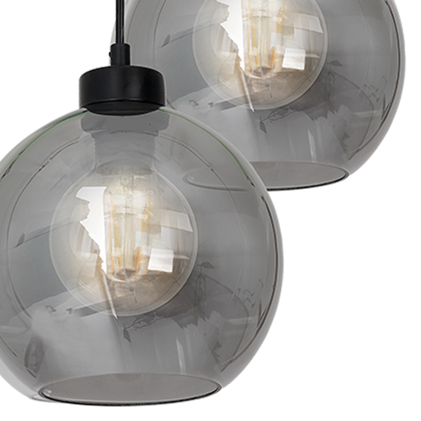 Chandelier on a string SOFIA 3xE27/60W/230V black