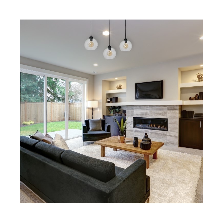 Chandelier on a string SOFIA 3xE27/60W/230V clear