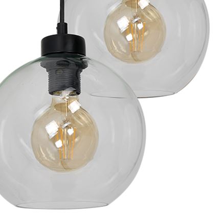 Chandelier on a string SOFIA 3xE27/60W/230V clear