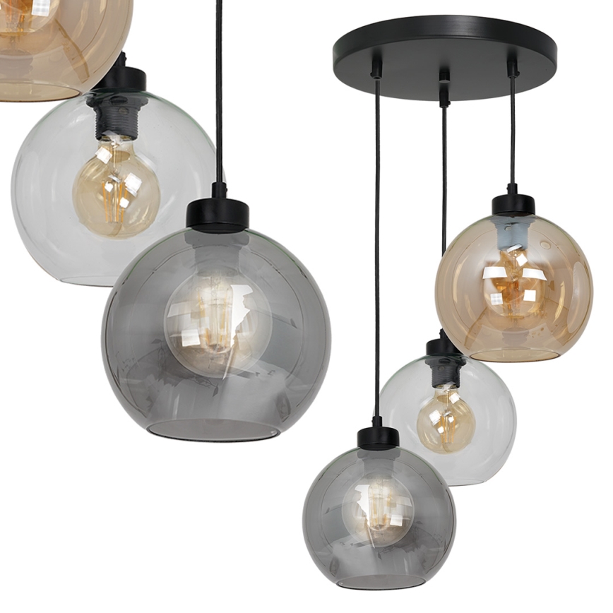 Chandelier on a string SOFIA 3xE27/60W/230V mix