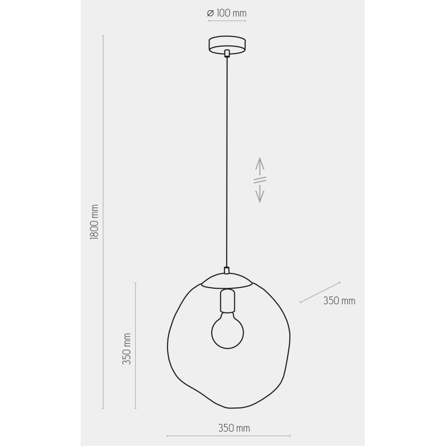 Chandelier on a string SOL 1xE27/60W/230V