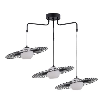Chandelier on a string SOL 3xE27/60W/230V black