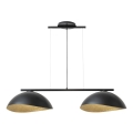 Chandelier on a string SOLAR 2xE27/60W/230V black