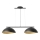 Chandelier on a string SOLAR 2xE27/60W/230V black