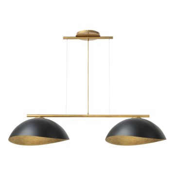 Chandelier on a string SOLAR 2xE27/60W/230V gold
