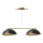 Chandelier on a string SOLAR 2xE27/60W/230V gold