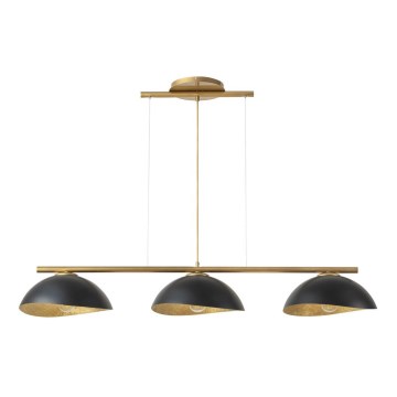 Chandelier on a string SOLAR 3xE27/60W/230V gold