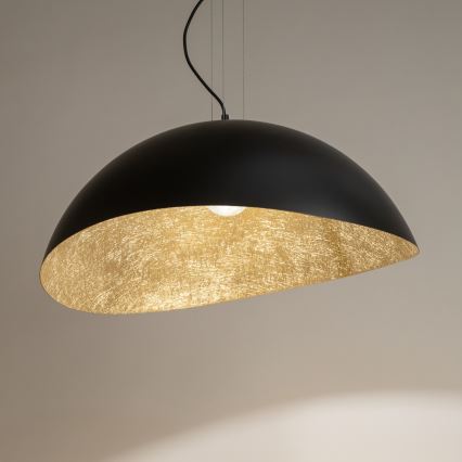 Chandelier on a string SOLARIS 1xE27/60W/230V d. 69 cm black/gold