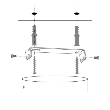 Chandelier on a string SOLARIS 1xE27/60W/230V d. 69 cm black/gold