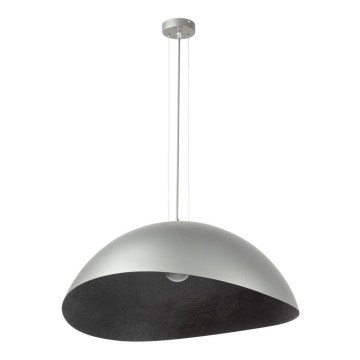 Chandelier on a string SOLARIS 1xE27/60W/230V d. 69 cm silver/black