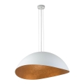 Chandelier on a string SOLARIS 1xE27/60W/230V d. 69 cm white/copper