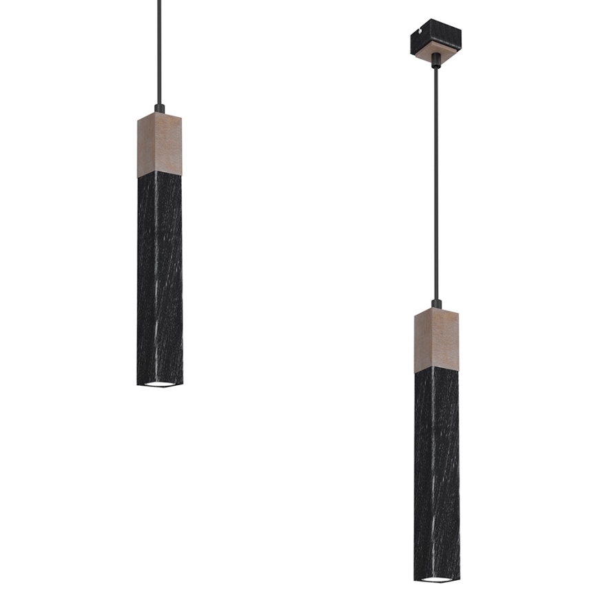 Chandelier on a string SOLO 1xGU10/MR11/40W/230V black