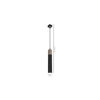 Chandelier on a string SOLO 1xGU10/MR11/40W/230V black