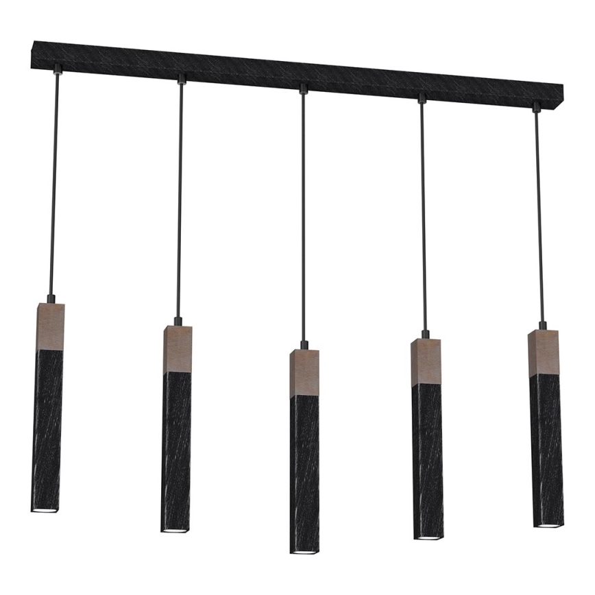 Chandelier on a string SOLO 5xGU10/MR11/40W/230V black