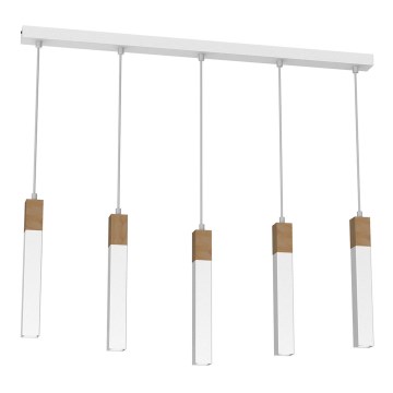 Chandelier on a string SOLO 5xGU10/MR11/40W/230V white