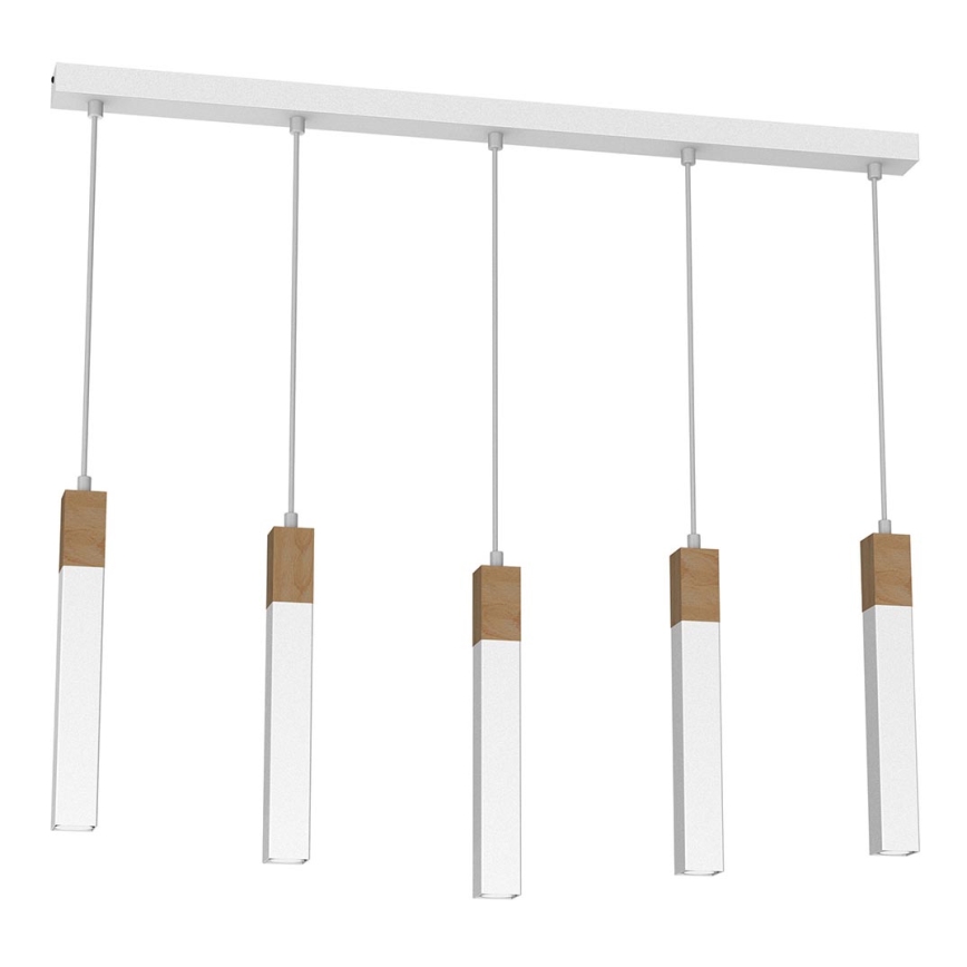 Chandelier on a string SOLO 5xGU10/MR11/40W/230V white