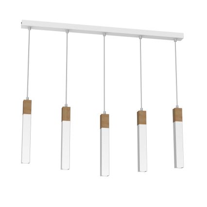 Chandelier on a string SOLO 5xGU10/MR11/40W/230V white
