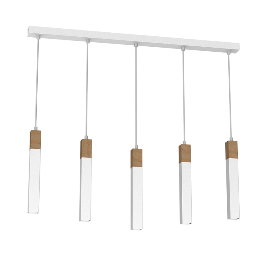 Chandelier on a string SOLO 5xGU10/MR11/40W/230V white