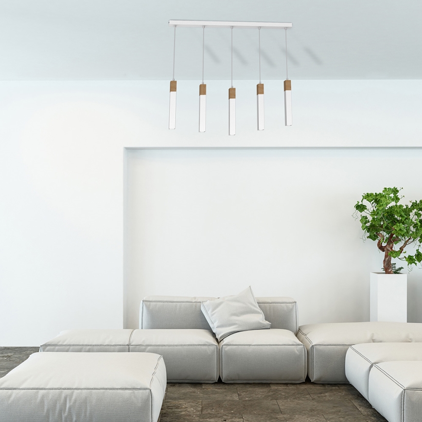 Chandelier on a string SOLO 5xGU10/MR11/40W/230V white