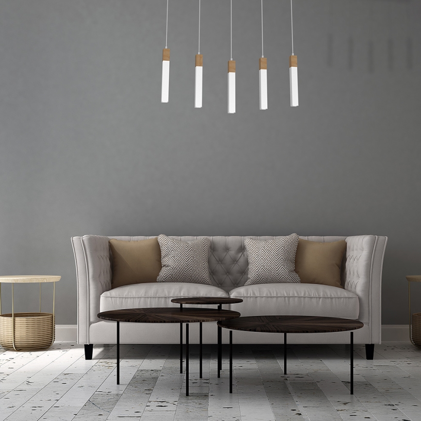 Chandelier on a string SOLO 5xGU10/MR11/40W/230V white