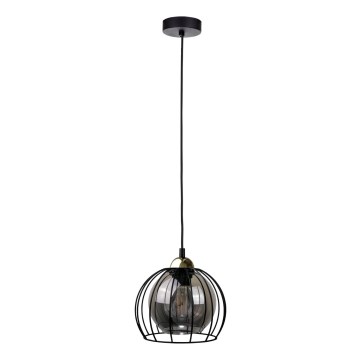 Chandelier on a string SOLO BLACK 1xE27/60W230V black/gold