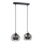 Chandelier on a string SOLO BLACK 2xE27/60W/230V black/gold