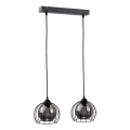 Chandelier on a string SOLO BLACK 2xE27/60W/230V