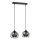 Chandelier on a string SOLO BLACK 2xE27/60W/230V