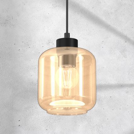Chandelier on a string SOMBRA 1xE27/60W/230V beige