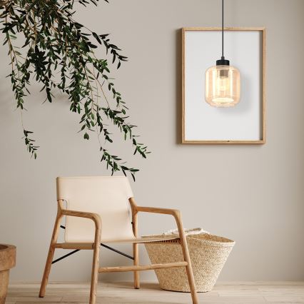 Chandelier on a string SOMBRA 1xE27/60W/230V beige