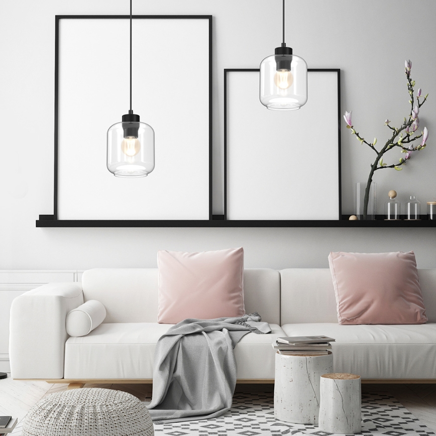 Chandelier on a string SOMBRA 1xE27/60W/230V transparent