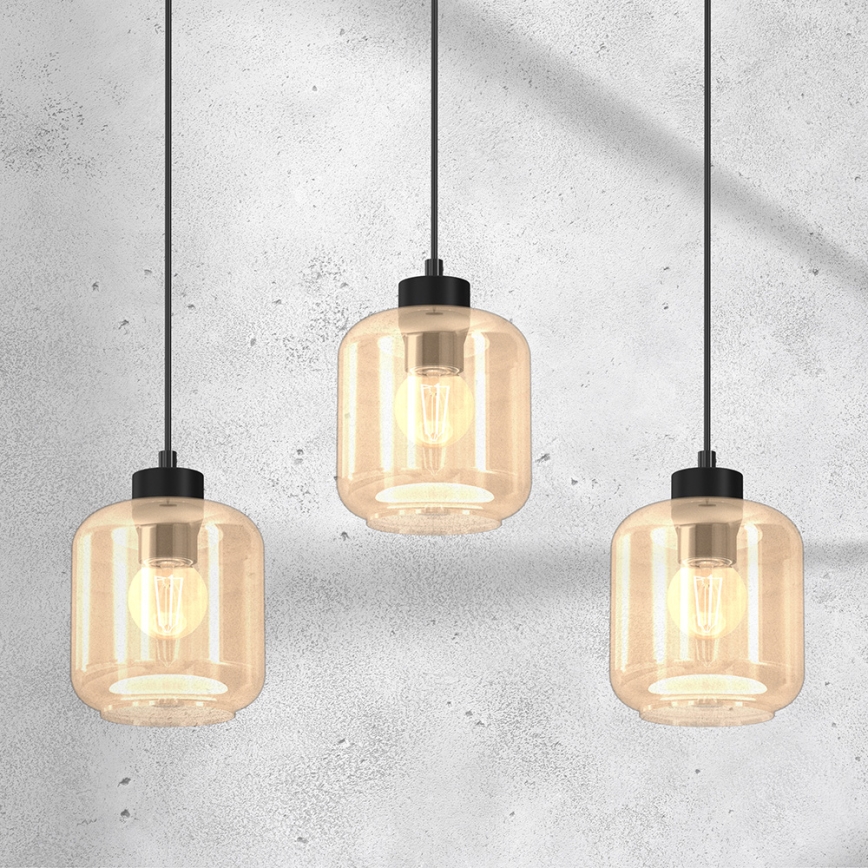 Chandelier on a string SOMBRA 3xE27/60W/230V beige