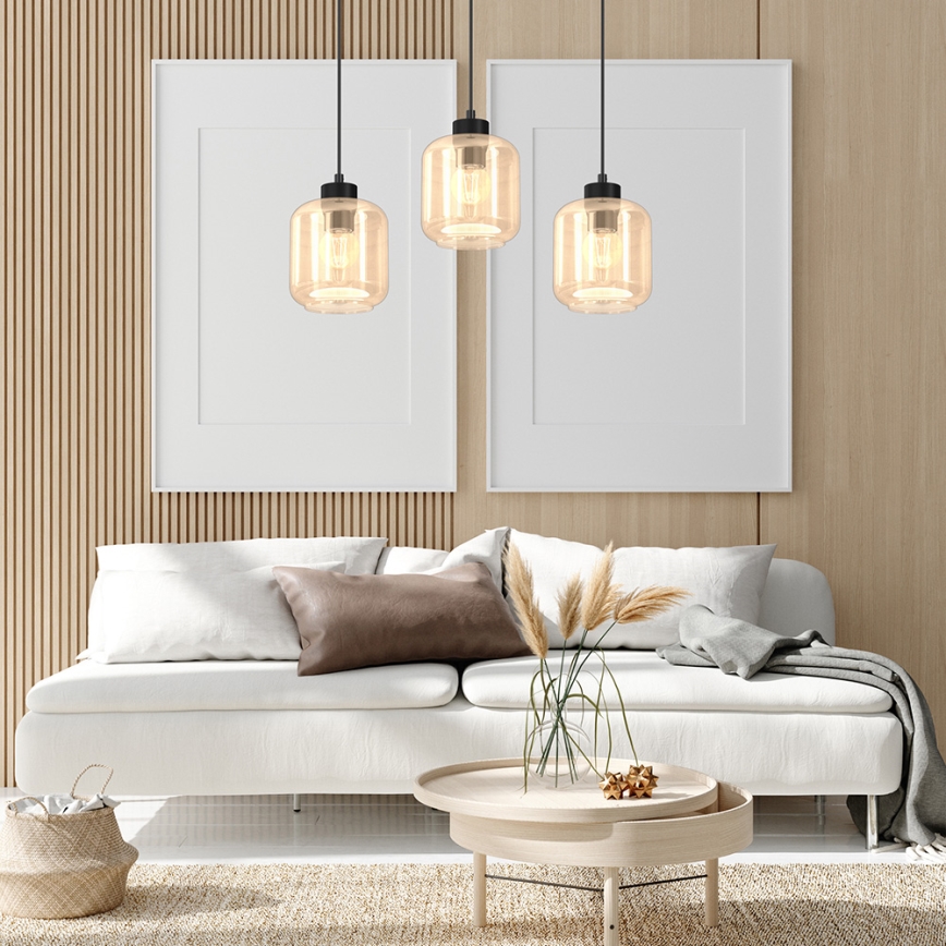 Chandelier on a string SOMBRA 3xE27/60W/230V beige